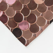 Stijlvolle Glam Roos Gold Blush Roze Confetti Fleece Deken (Hoek)