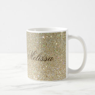 Stijlvolle Glitter Gepersonaliseerd Mok