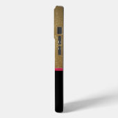 Stijlvolle Glitter Hiel, Lipstick & Monogram Case-Mate iPhone Case (Achterkant / Links)