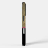 Stijlvolle Glitter Hiel, Lipstick & Monogram Case-Mate iPhone Case (Achterkant / Rechts)