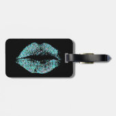 Stijlvolle glitter Lips #29 Bagagelabel (Achterkant horizontaal)