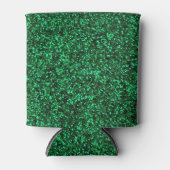 Stijlvolle Glitzy Green Sequin Sparkles Blikjeskoeler (Voorkant)