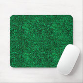 Stijlvolle Glitzy Green Sequin Sparkles Muismat (Met muis)