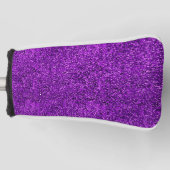 Stijlvolle Glitzy Paarse Sequin Sparkles Golfheadcover (Voorkant)