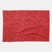 Stijlvolle Glitzy Red Sequin Sparkles Theedoek (Horizontaal)