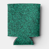 Stijlvolle Glitzy Turquoise Sequin Sparkles Blikjeskoeler (Voorkant)