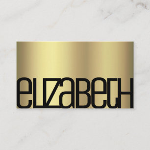Stijlvolle Gold Black Glam Luxe Minimalistisch Mod Visitekaartje