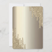 Stijlvolle Gold Glitter Drivers Balloons Quinceañe Kaart (Achterkant)