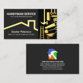 Stijlvolle Gold Handyman Tools Roofing Visitekaartje (Voorkant / Achterkant)