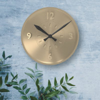 Stijlvolle Gold kleurige Faux metalen klok