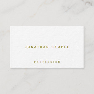 Stijlvolle Gold Text Premium Ultra Thick Luxury Visitekaartje