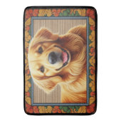 Stijlvolle Golden Retriever Dog Kleurrijk Lijst Badmat (Voorkant Verticaal)