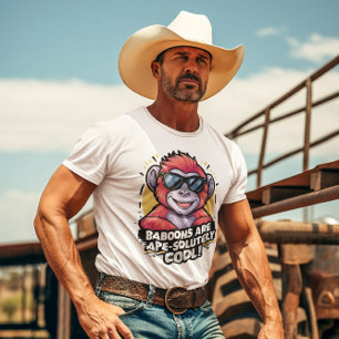 Stijlvolle gorilla: bavianen zijn apekool t-shirt
