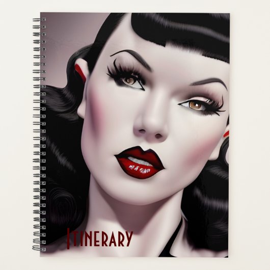 Stijlvolle Gothic Itinerary Day Planner (Voorkant)