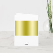 Stijlvolle gouden Confetti 50ste bruiloft Bedankkaart (Achterkant)