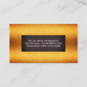 Stijlvolle goudhamer met bruin label (Achterkant)