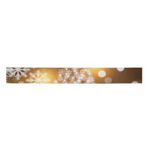 Stijlvolle goudwitte kerstboom  lint