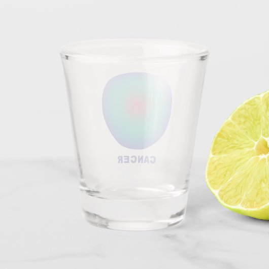 Stijlvolle gradiënt voor zodische tekens bij kanke shot glas (Achterkant)