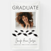 Stijlvolle Graduation Party Spandoek (Verticaal)