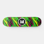 Stijlvolle Graffiti Paint Splash Aangepaste Monogr Skateboard (Horizontaal)