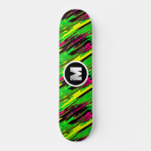 Stijlvolle Graffiti Paint Splash Aangepaste Monogr Skateboard (Voorkant)