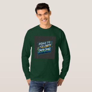 Stijlvolle grafische lange mouw T-shirt