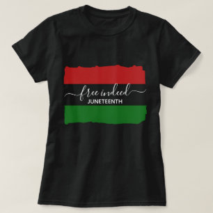 Stijlvolle GRATIS ECHT Pan Afrikaanse JUNETEENTH T-shirt
