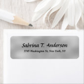 Stijlvolle Grijs Creatief Professioneel Elegant Sc Etiket (Insitu)