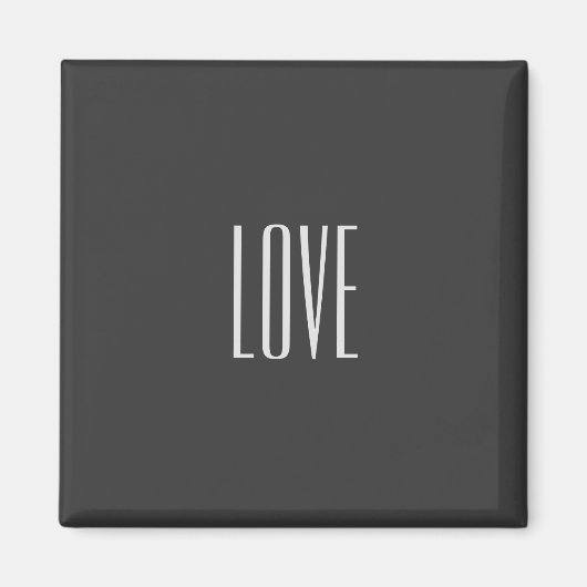 Stijlvolle Grijze Achtergrond Liefde Bruiloft Verz Magneet (Voorkant)