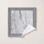 Stijlvolle grijze marmer afdrukken bad handdoek (Wasdoekje)