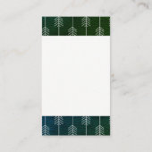 Stijlvolle groene trim / pijlen visitekaartje (Achterkant)