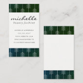 Stijlvolle groene trim / pijlen visitekaartje (Voorkant / Achterkant)