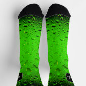 Stijlvolle, groene waterdruppels Monogram Sokken (Top)