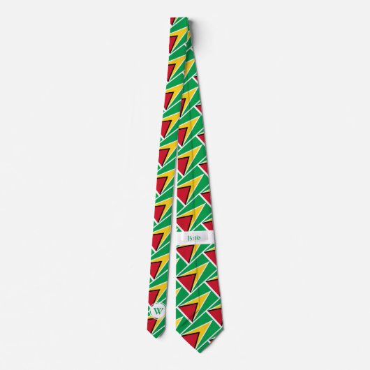 Stijlvolle GUYANA-modelgramscripts Stropdas (Achterkant)