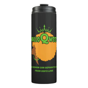 Stijlvolle HALLOQUEEN Afro Queen Halloween Thermosbeker
