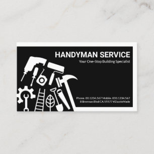 Stijlvolle Handyman Tools Rand Visitekaartje