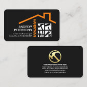 Stijlvolle Handyman Tools Rooftop Contractor Visitekaartje (Voorkant / Achterkant)