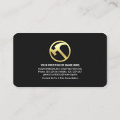 Stijlvolle Handyman Tools Rooftop Contractor Visitekaartje (Achterkant)