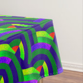 stijlvolle hedendaagse groene/blauwe krijt tafelkleed (Voorbeeld)