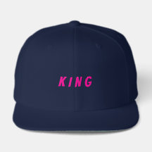 Stijlvolle heren snapback KING tekst Sterk Vet Kij