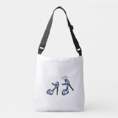 Stijlvolle hoe afdrukken - Indigospellen Crossbody Tas (Voorkant)