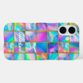 Stijlvolle holografische trendy faux goud geometri Case-Mate iPhone case (Achterkant (horizontaal))