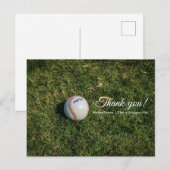 Stijlvolle honkbal Eenvoudige portie Dank je brief Briefkaart (Voorkant / Achterkant)