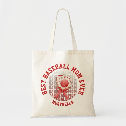 Stijlvolle HONKBAL MAM Aangepaste naam Tote Bag (Voorkant)
