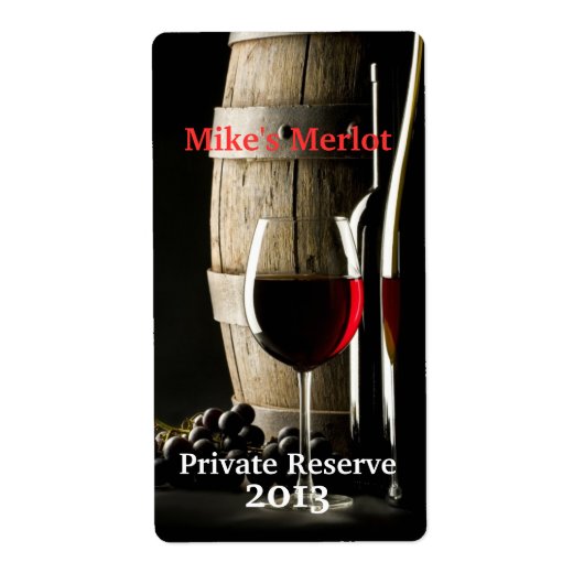 Stijlvolle huisgemaakte wijn mini labels (Voorkant)