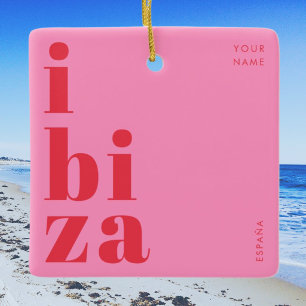 Stijlvolle Ibiza Spanje souvenir Keramisch Ornament