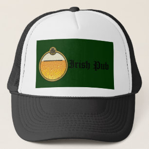 Stijlvolle Ierse Pub bier logo Trucker Pet