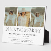 Stijlvolle 'In Loving Memory' Laatste Rustplaats F Fotoplaat (Zijkant)