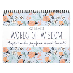 Stijlvolle Inspirerend Quote Botanische Bloemen 20 Kalender