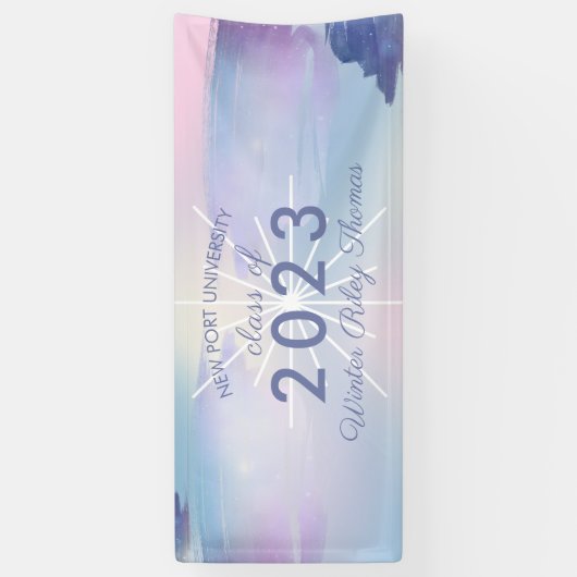 Stijlvolle Iridescent pastei Spandoek (Verticaal)